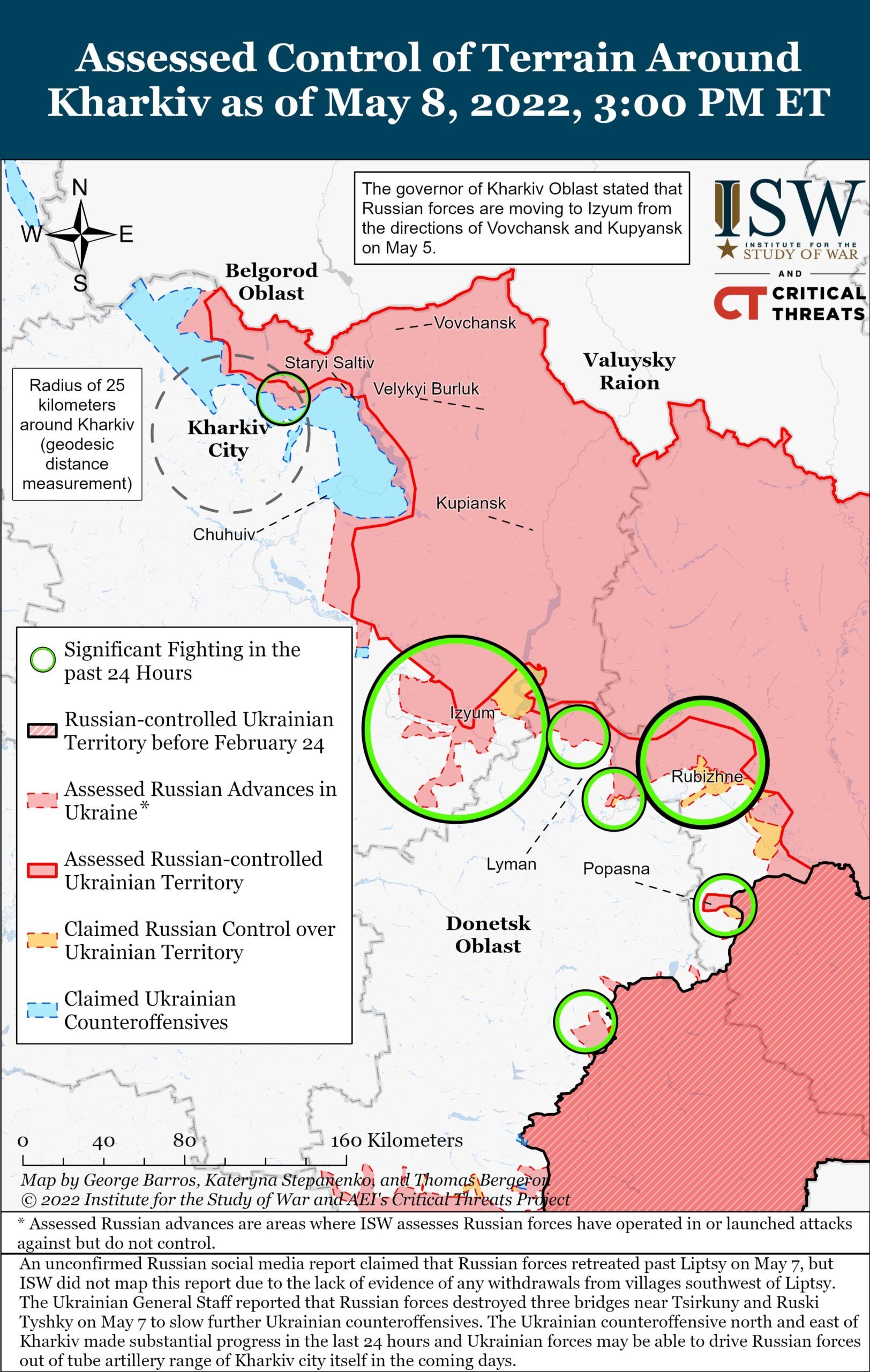 Kharkiv Battle Map Draft May 8,2022