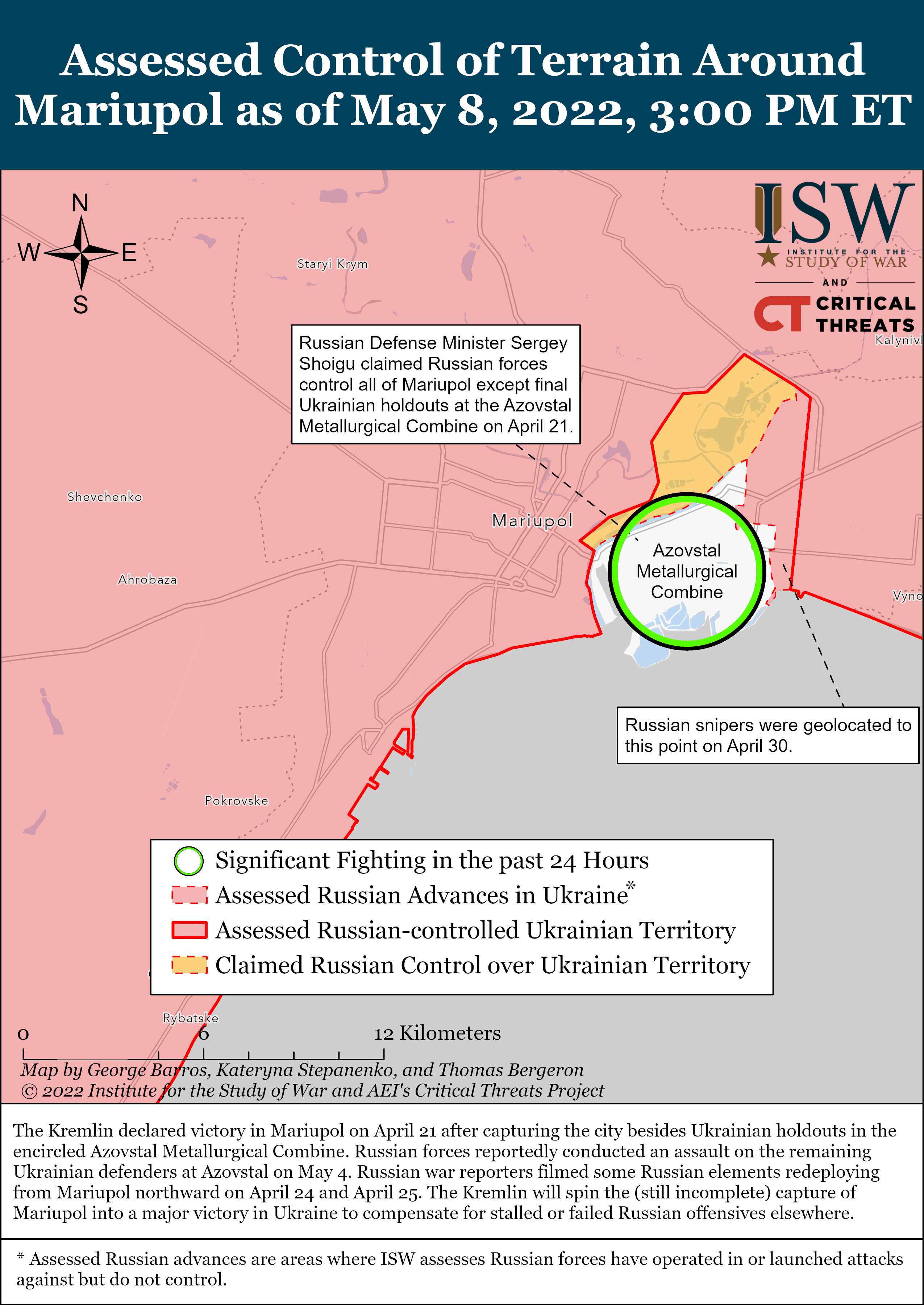 Mariupol Battle Map Draft May 8,2022