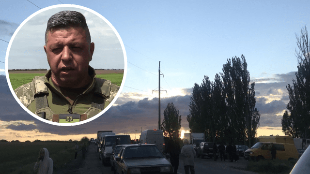 Выезд с Херсонщины заблокировали российские военные