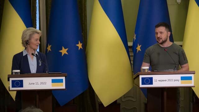 Урсула фон дер Ляєн та Володимир Зеленський