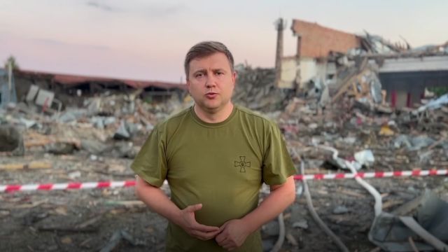 Сарны — последствия авиаудара 25 июня 2022 — ВИДЕО