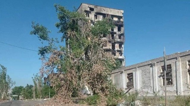 Обстріл Лисичанська