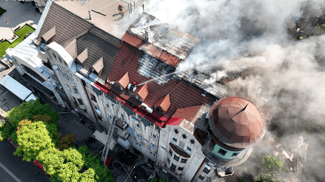 Пожежа у центрі Одеси