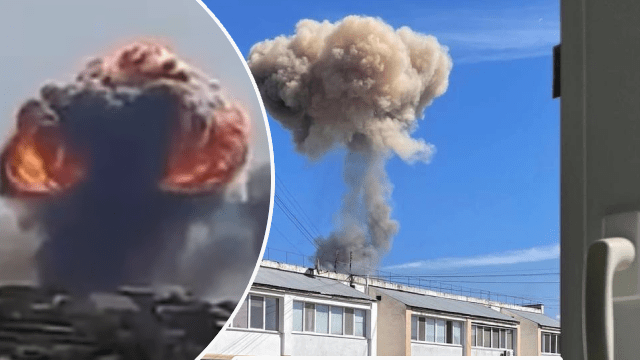 Момент взрыва в Новофедоровке в Крыму – ВИДЕО