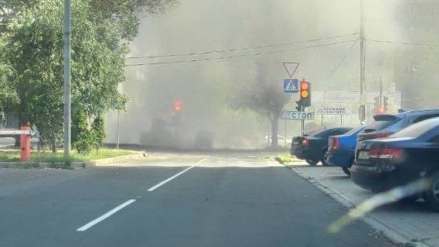 Денис Пушилін: спалахнула пожежа у будівлі “адміністрації ватажка ДНР”