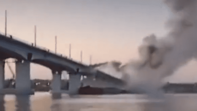 Удары по Антоновскому мосту: видео и фото последствий ракетного обстрела по переправе