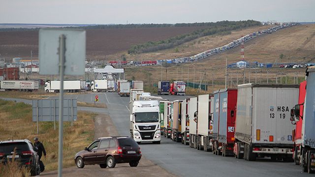черги на кордоні росії та Казахстану