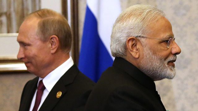 Нарендра Моді і Володимир Путін