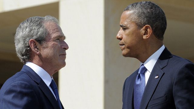 Джордж Буш та Барак Обама