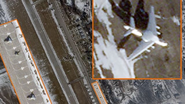 З’явилися супутникові знімки російського літака А-50 на аеродромі в Мачулищах