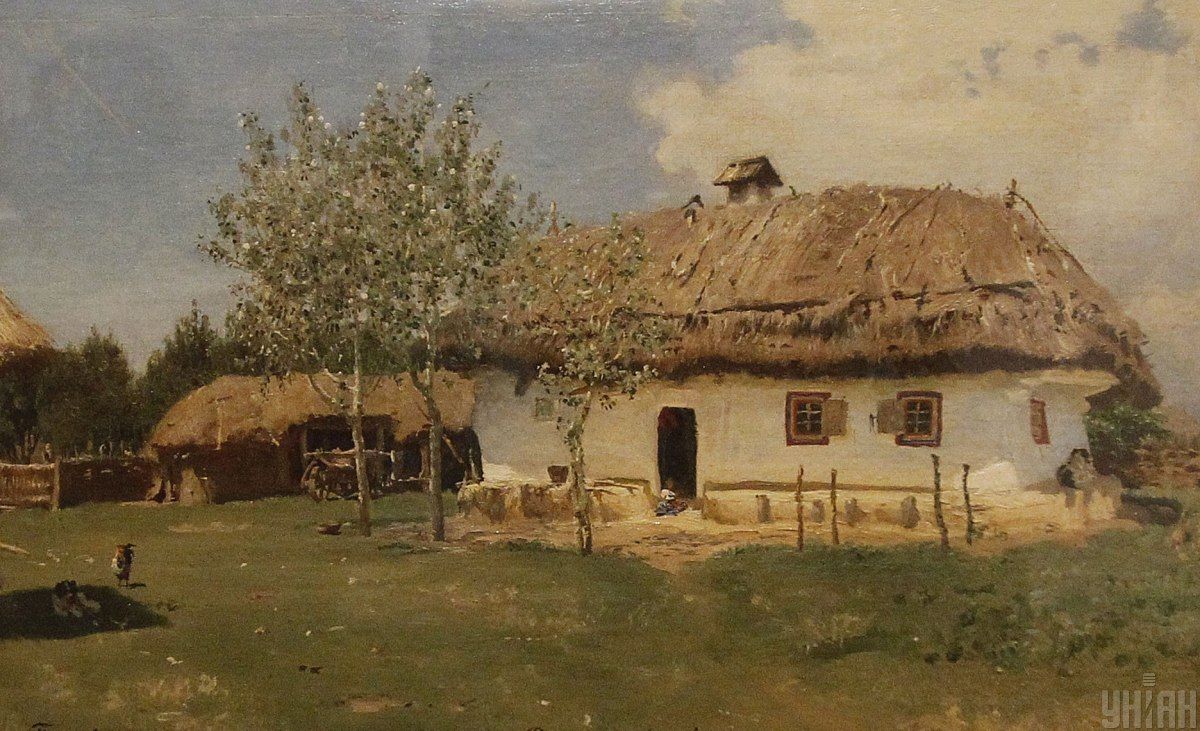 Картина "Українська хата" (Рєпін І.Ю., 1880)