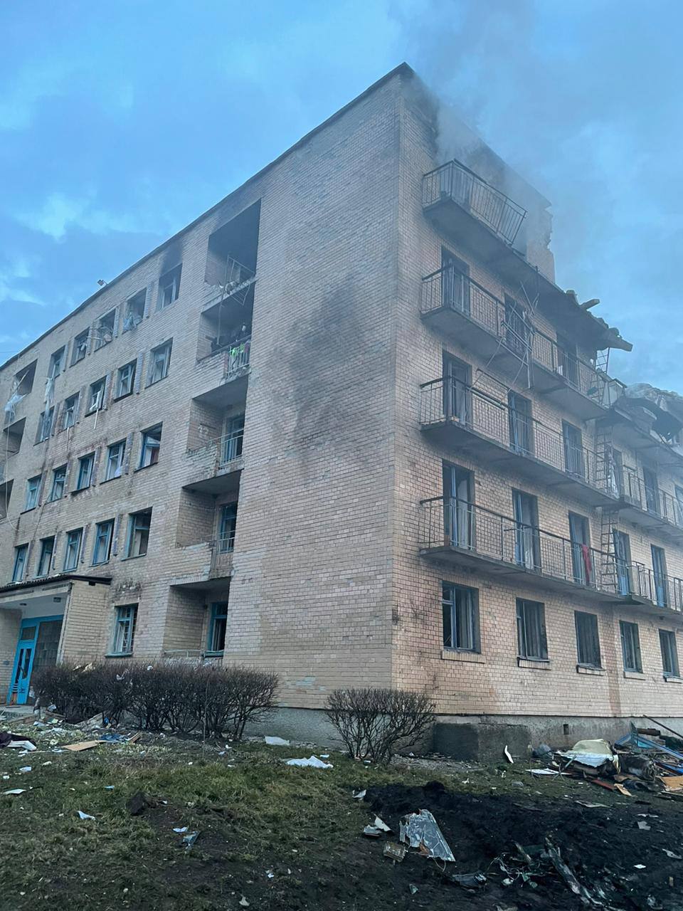 Ржищів, обстріл дронами