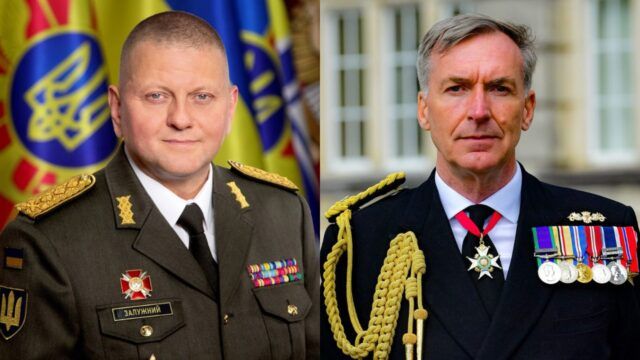 Посилення ППО і співпраця країн: про що говорили Залужний і начальник Штабу оборони Британії
