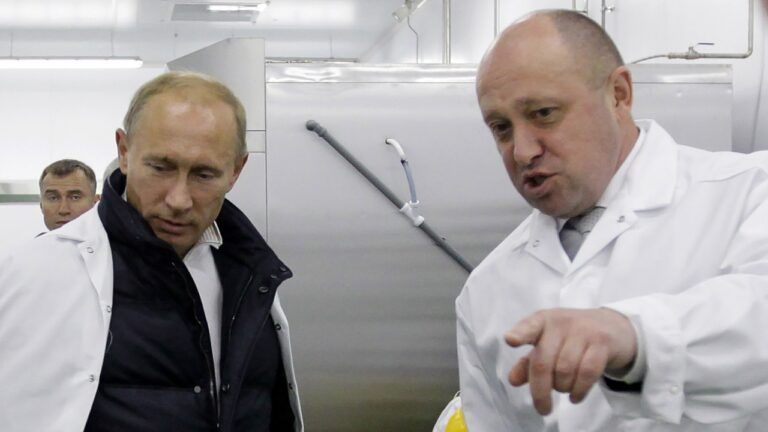 Володимир Путін і Євген Пригожин