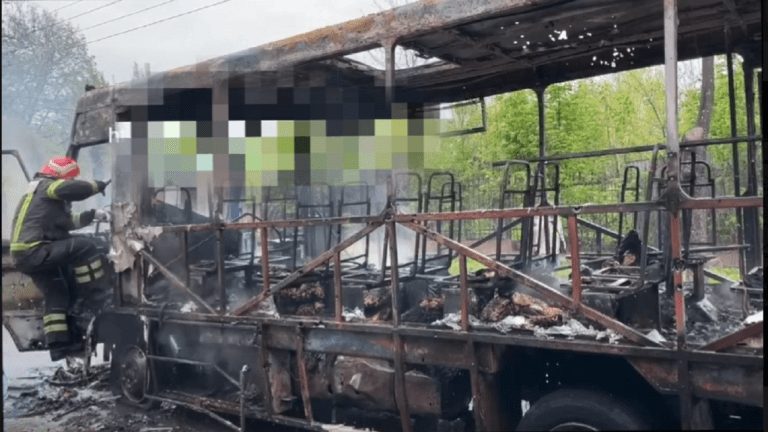Донецьк обстріл автобус