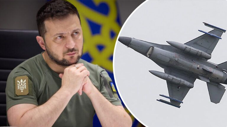 Зеленський, літак F-16