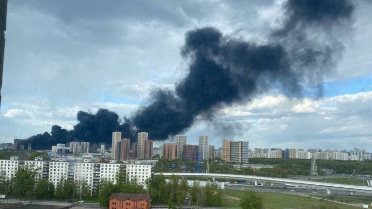 Пожар в Москве: подробности пожара в Очаково в Москве