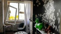 Наслідки обстрілу Києва 8 травня Святошинський район Києва 8 травня