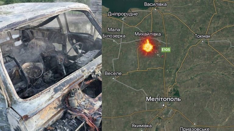 На Запорожье взорвали авто с коллаборационистами — Федоров