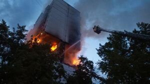 Вибух у 16-поверхівці в Києві: поліцейські оприлюднили відео з бодікамер