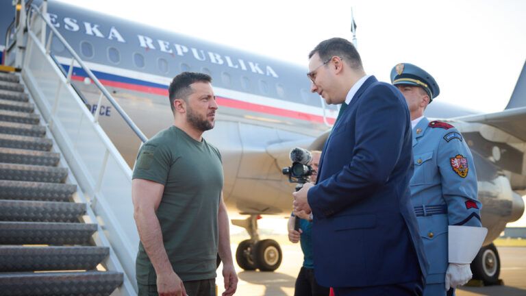 Президент Чехии Петр Павел встретил Зеленского в Праге