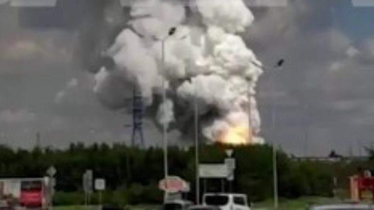 Пожежа в Люберцях у Підмосков'ї 1 серпня 2023
