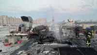 Падіння уламків на Ашан у Дарницькому районі Києва 30 серпня 2023