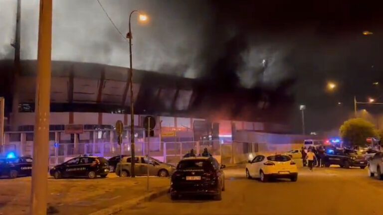 пожежа в італії на стадіоні
