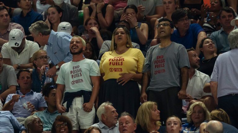 екоактивісти на US Open