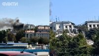 Удар по штабу ЧФ РФ у Севастополі - вибух