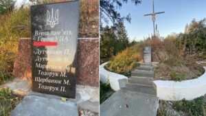 Могила в сорняках и ошибки в словах: на Тернопольщине скандал с памятником воинам УПА
