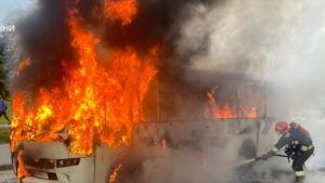 Пожежа в автобусі у Львові 5 жовтня 2023