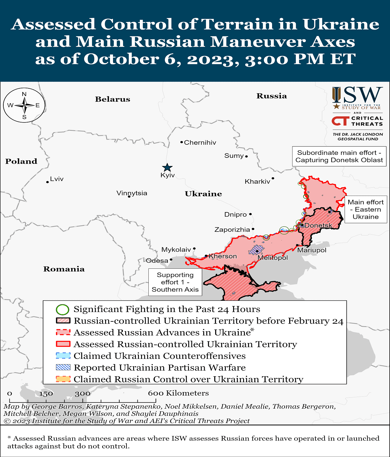 Карта бойових дій на 07.10.2023 – ситуація на фронті Фото 1 Карта бойових дій України – де йдуть бої в Україні 7 жовтня 2023 Фото 1