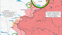 Карта бойових дій на 19 жовтня 2023