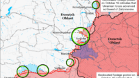 Карта бойових дій на 19 жовтня 2023