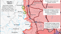 Карта бойових дій на 19 жовтня 2023