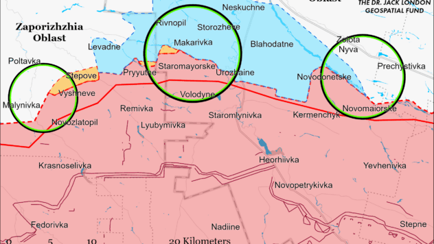 Карта бойових дій 21 жовтня 2023