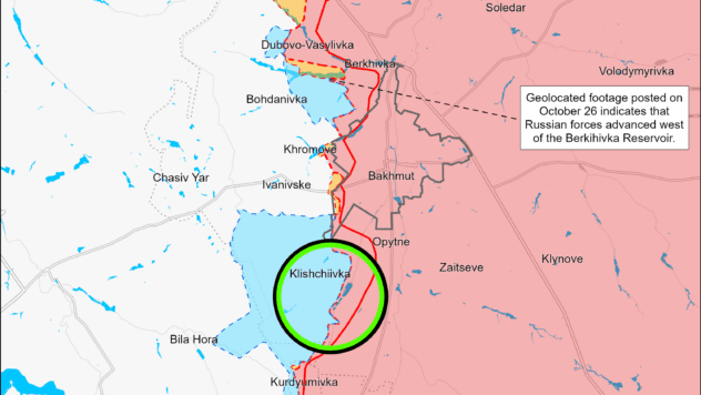 Карта бойових дій 28 жовтня 2023
