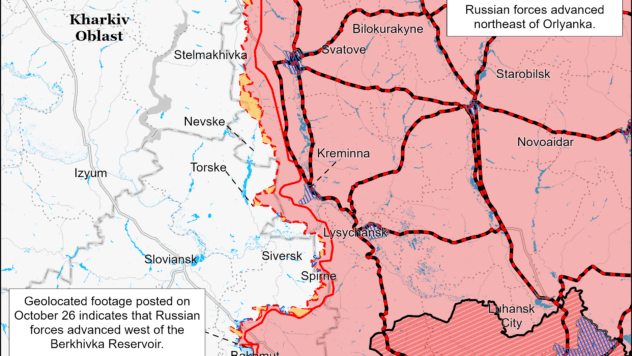 Карта бойових дій 28 жовтня 2023