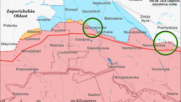 карта боїв 9 дистопада
