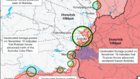 Карта бойових дій 18 листопада 2023 Карта бойових дій 18 листопада 2023