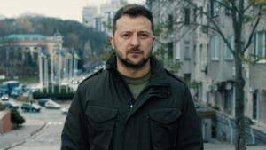 Володимир Зеленський під час звернення до Дня Гідності та Свободи 21 листопада 2023