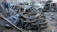 Пошкодження після обстрілу Дніпровського району Києва 13 грудня 2023