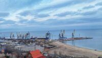Порт у Маріуполі в грудні 2023