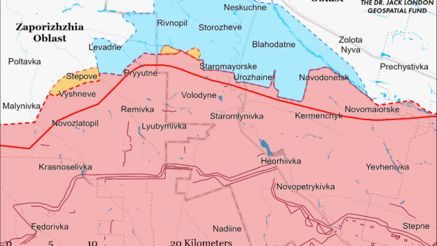 Карта бойових дій в Україні на 22 грудня 2023