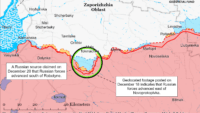 Карта бойових дій в Україні на 22 грудня 2023