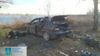 Автомобіль після атаки росіян