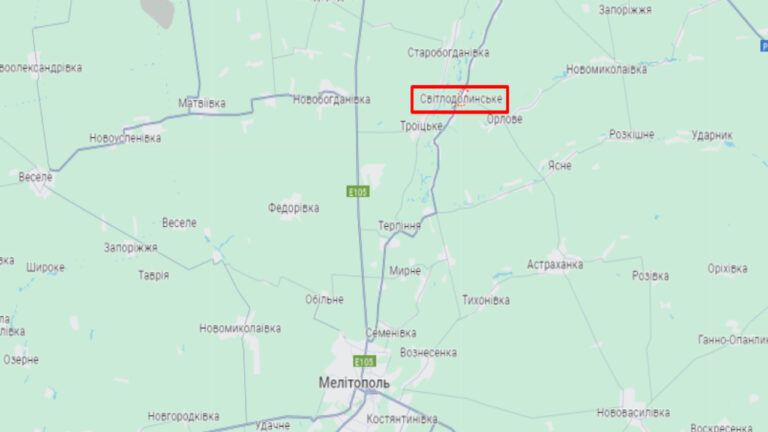 Світлодолинське на карті