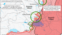 Карта бойових дій на 3 січня 2024