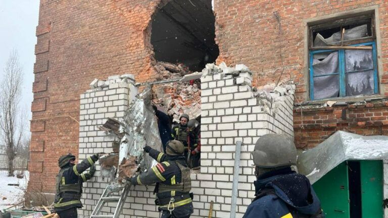 Удар по Куп'янську 18 січня 2024